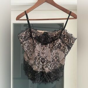 Guess Bustier Lace Tank, Medium